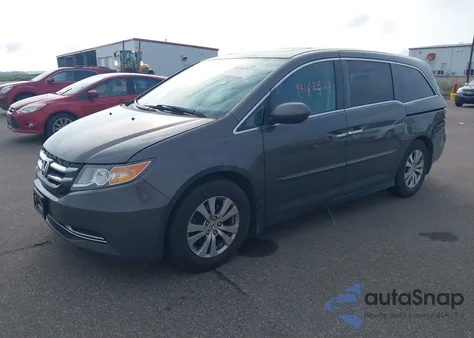 2014 Honda Odyssey Ex-L from USA, damaged, VIN 5FNRL5H69EB011334